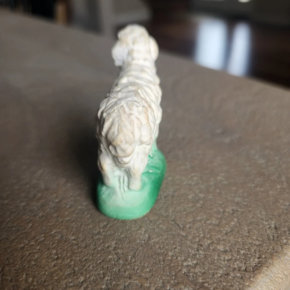 Vintage 1950s Plaster Nativity Sheep Lamb Figure 2.5